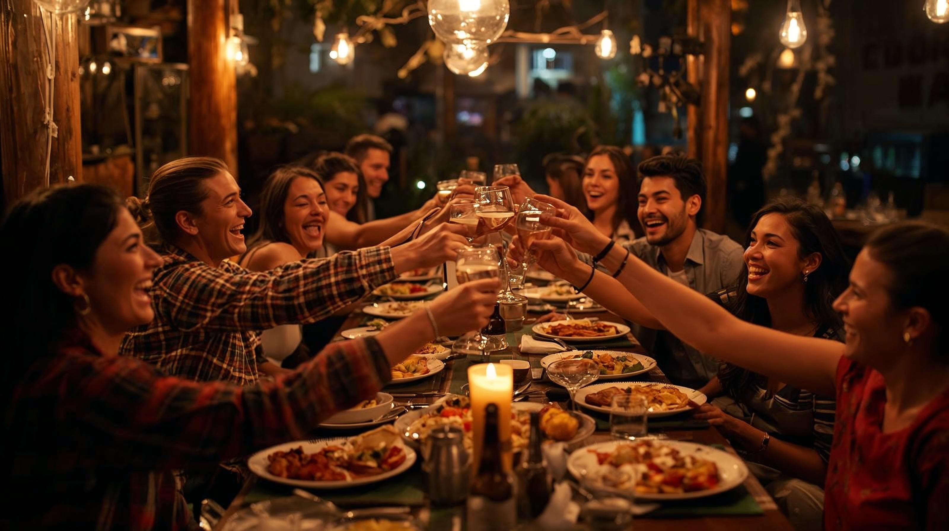 Laughter and conversation